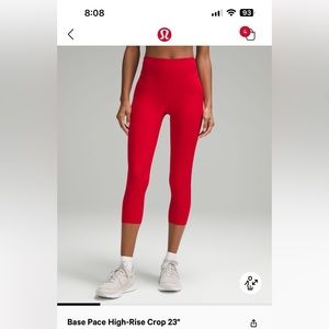 Lululemon Base Pace 23” crop legging